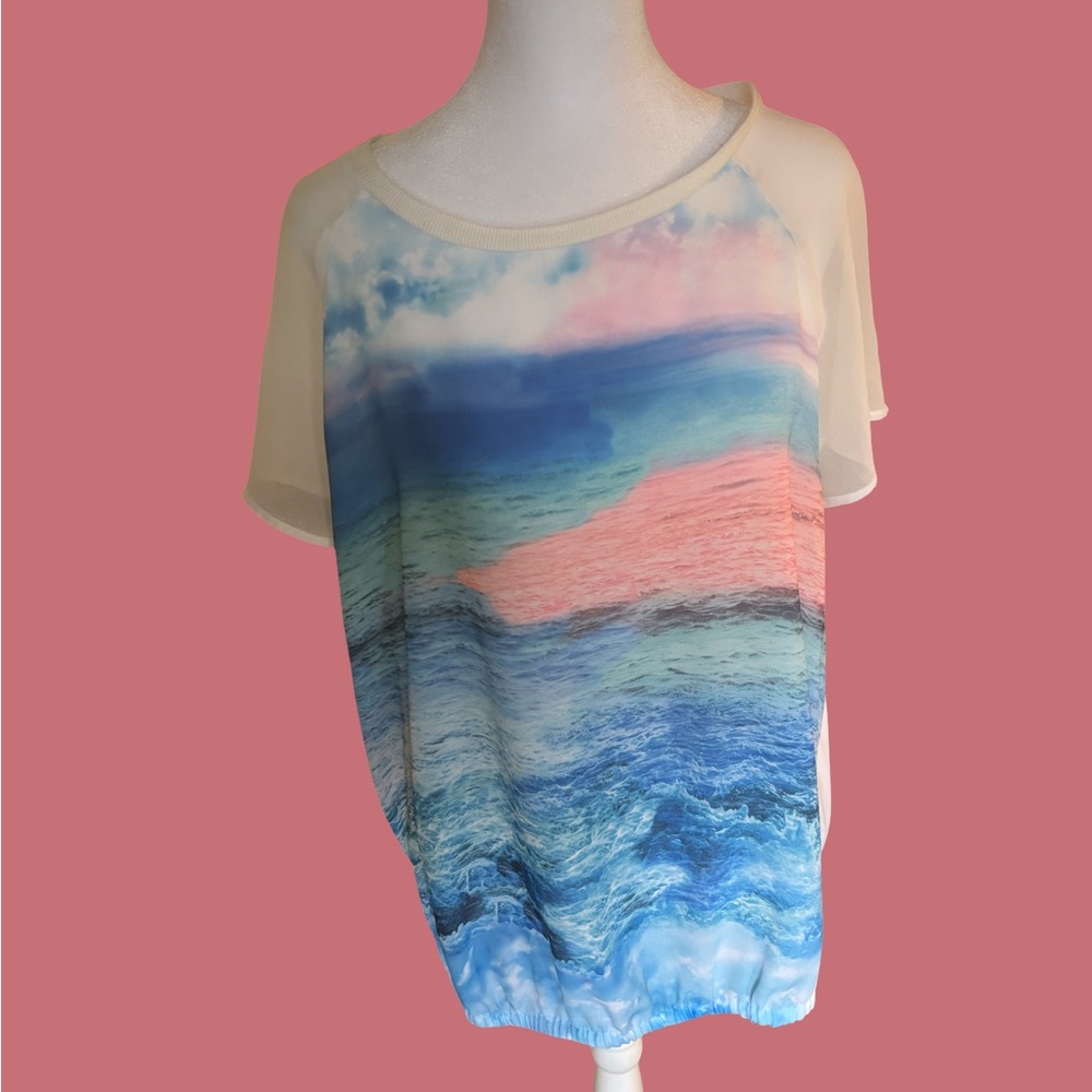 Coastal ocean vacation lightweight shirt